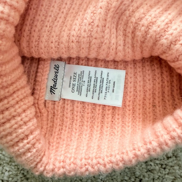 Madewell Pink Knit Beanie - Picture 2 of 2
